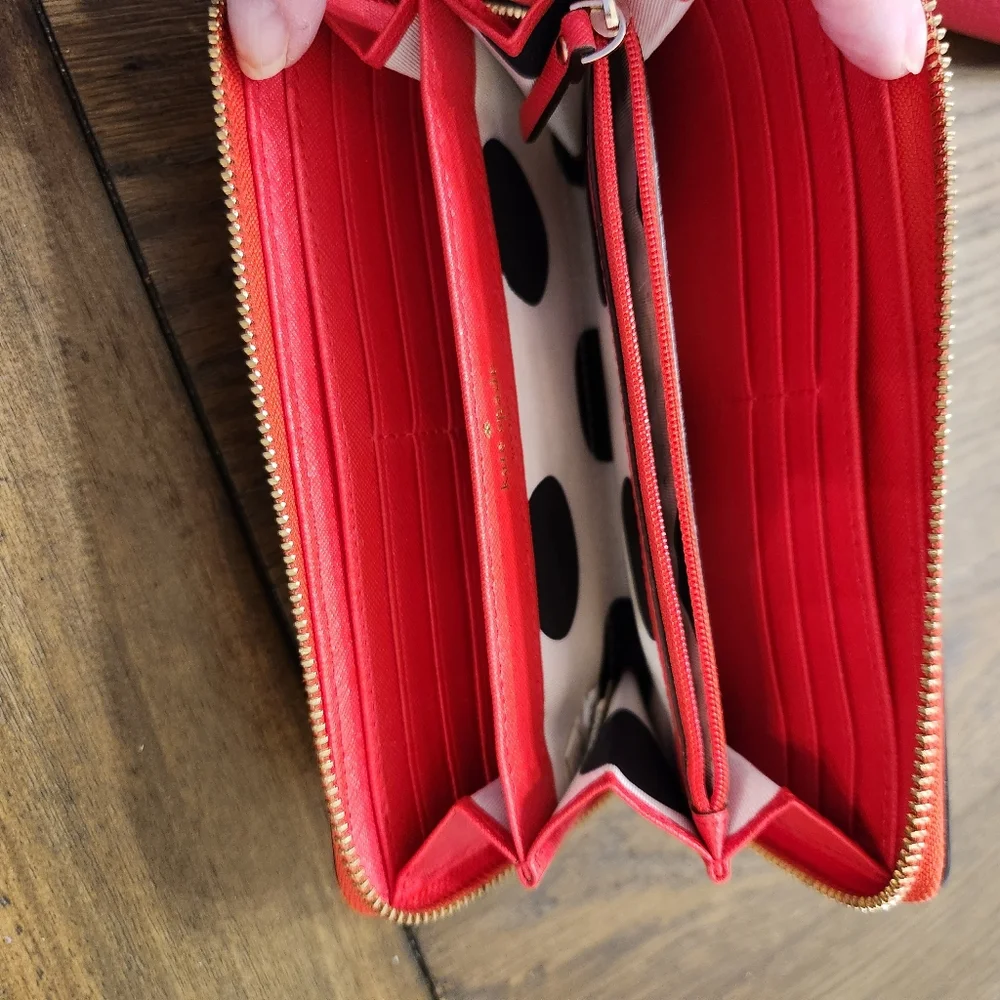 Kate spade purse and wallet, cherry
